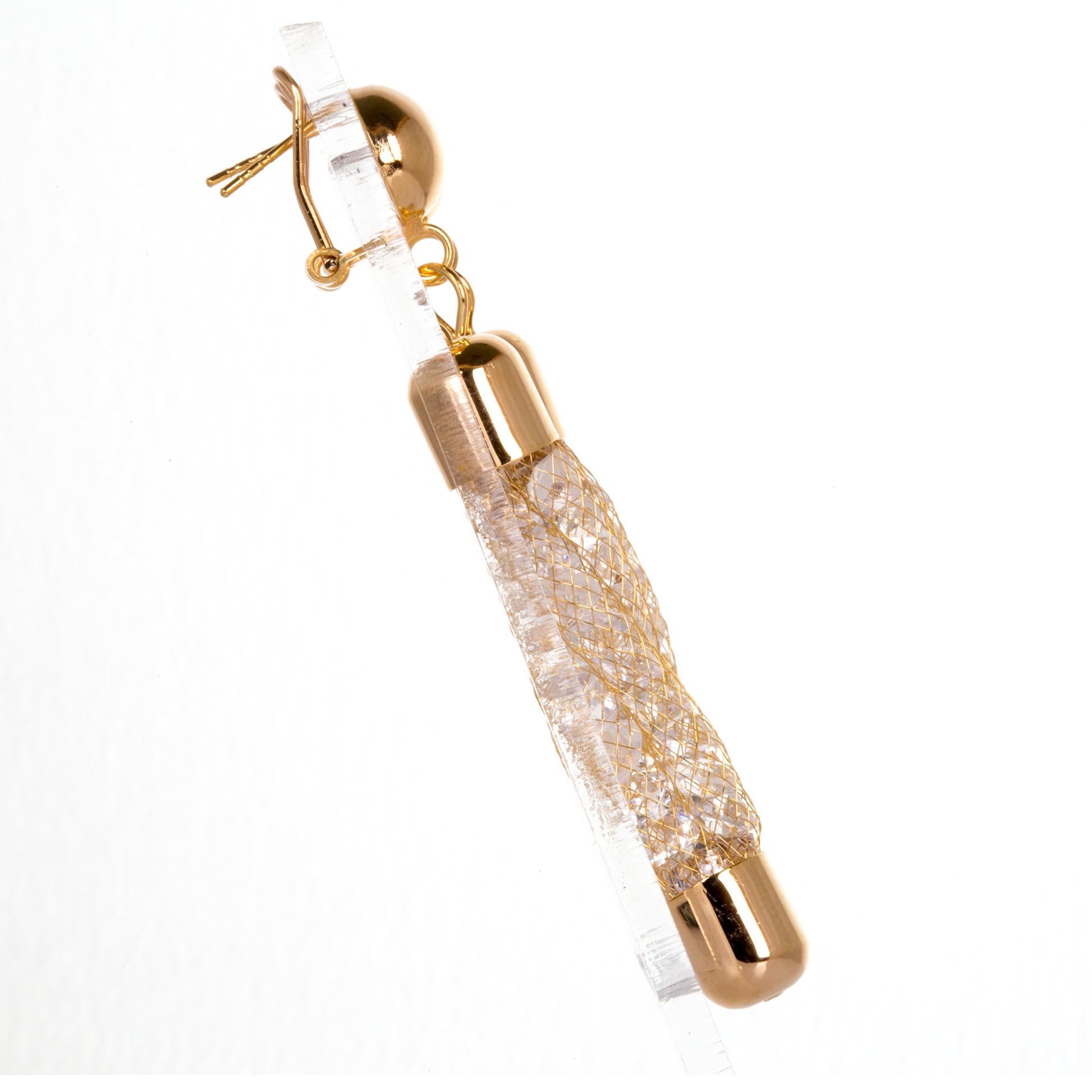 Schmuckgarnitur aus aus goldplattierter Legierung mit mehrfarbigem Emporia® Kristall 4 