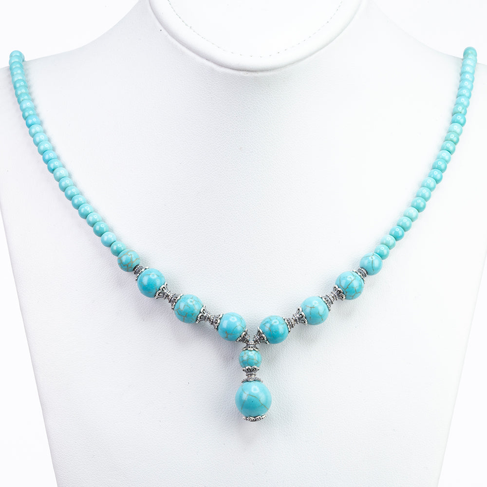 Silberhalskette mit Türkis 1 