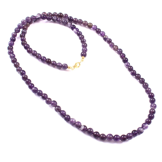schmuckgarnitur aus Goldplattierte Silber mit Amethyst