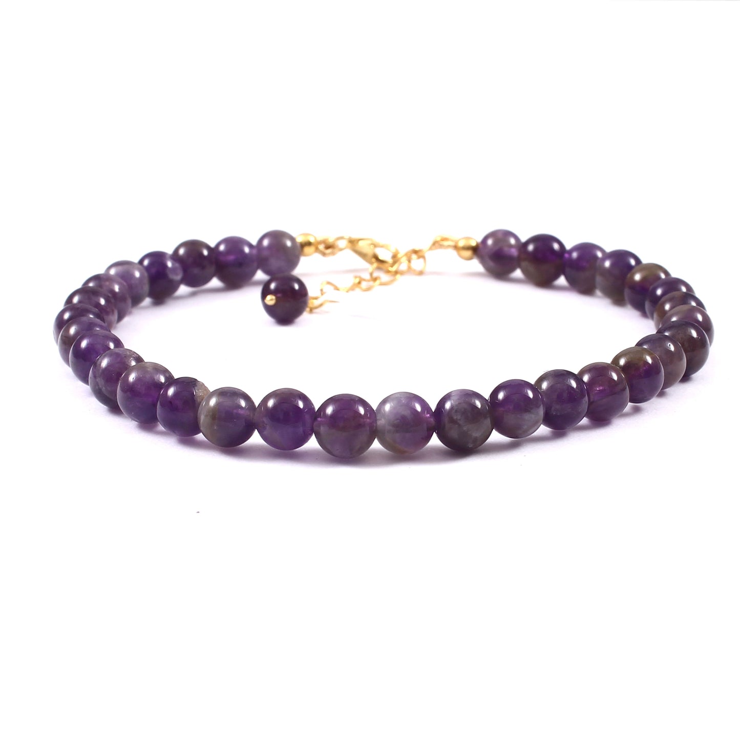 schmuckgarnitur aus Goldplattierte Silber mit Amethyst