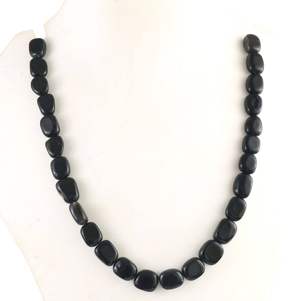 Nugget Halskette mit schwarzem Onyx