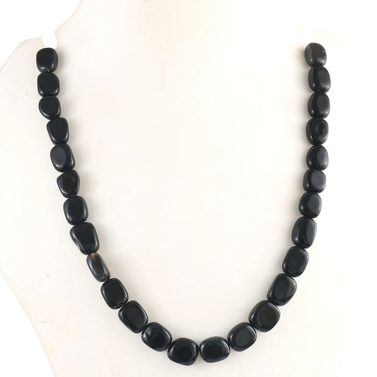 Nugget Halskette mit schwarzem Onyx