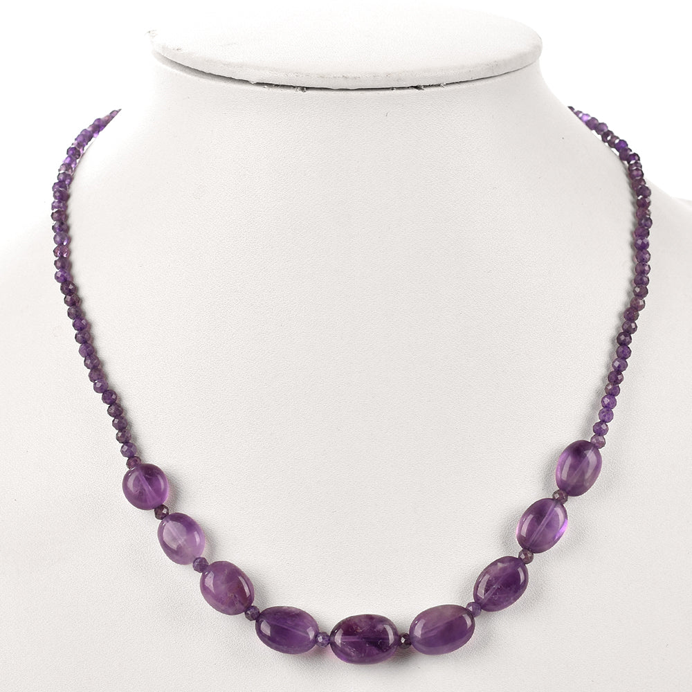 Goldplattierte Silberhalskette mit Amethyst 3 