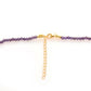Goldplattierte Silberhalskette mit Amethyst