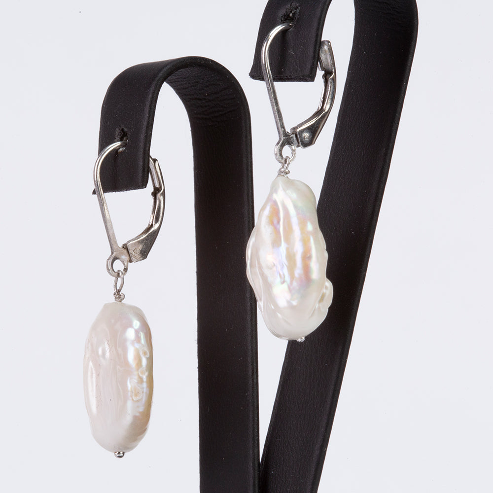 schmuckgarnitur aus Silber mit barocker Zuchtperle - Klasse AAA und Akoya-Zuchtperle 6 