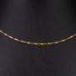 Goldplattierte Silberhalskette