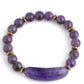 Nugget Armband mit brasilianischem Amethyst und goldfarbenem Hämatit