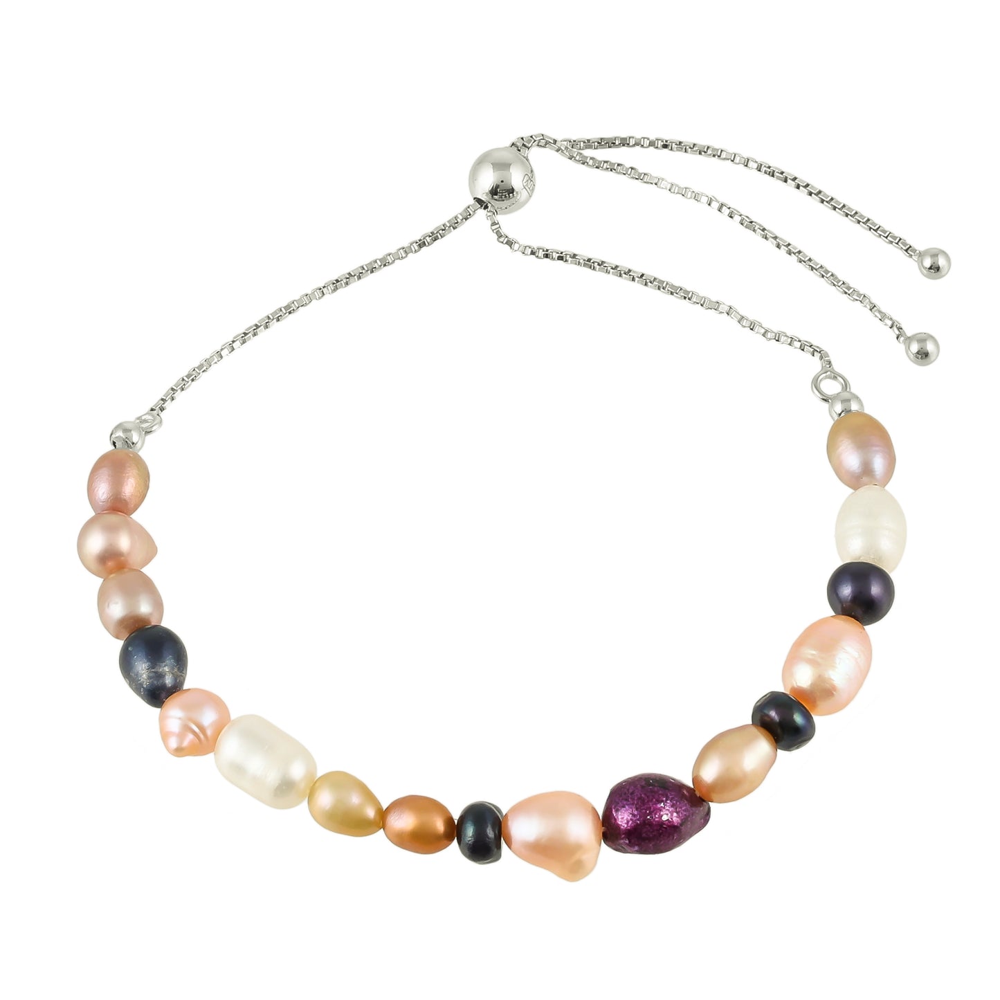 schmuckgarnitur aus Silber mit barocker Zuchtperle