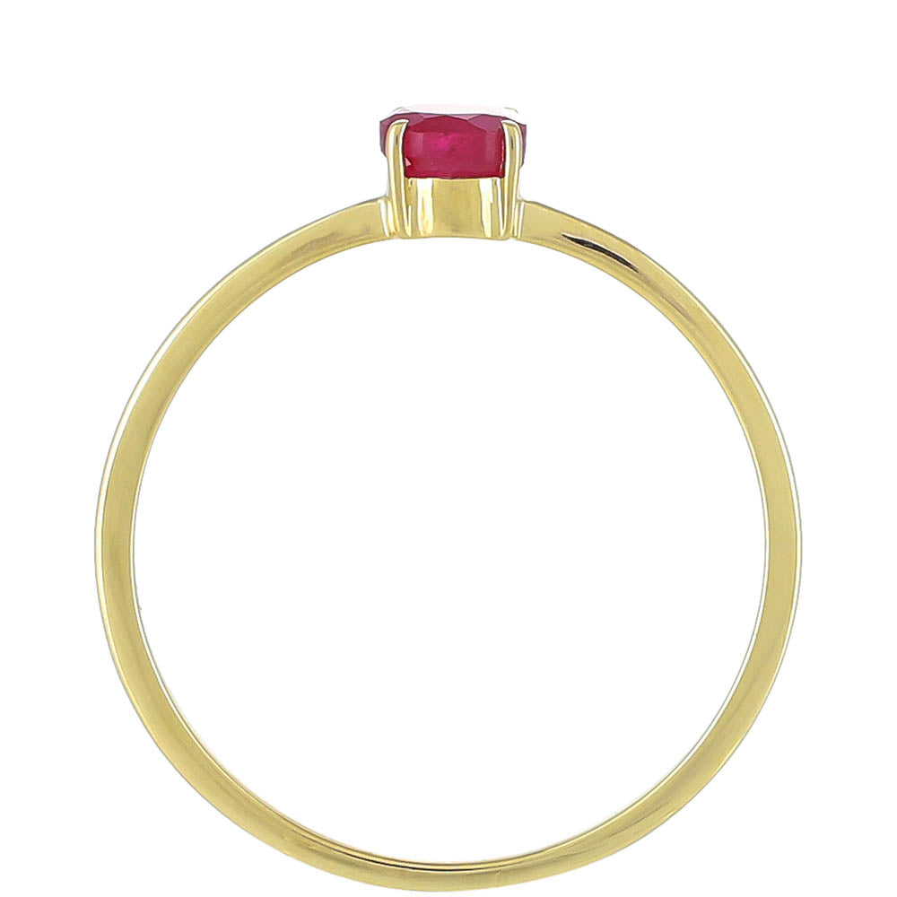 schmuckgarnitur aus Gold mit Thai Rubin und brasilianischem Smaragd