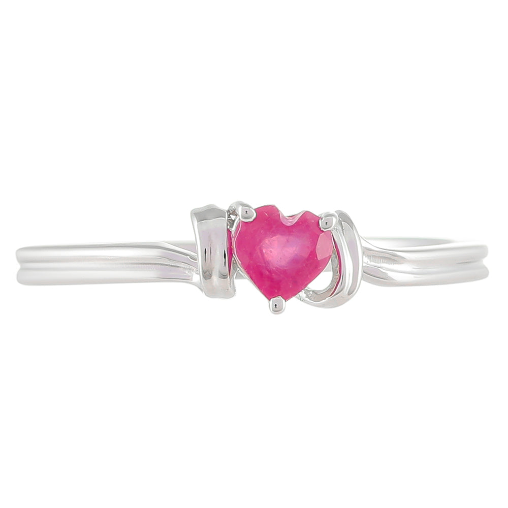Silberring mit Thai Rubin 1 