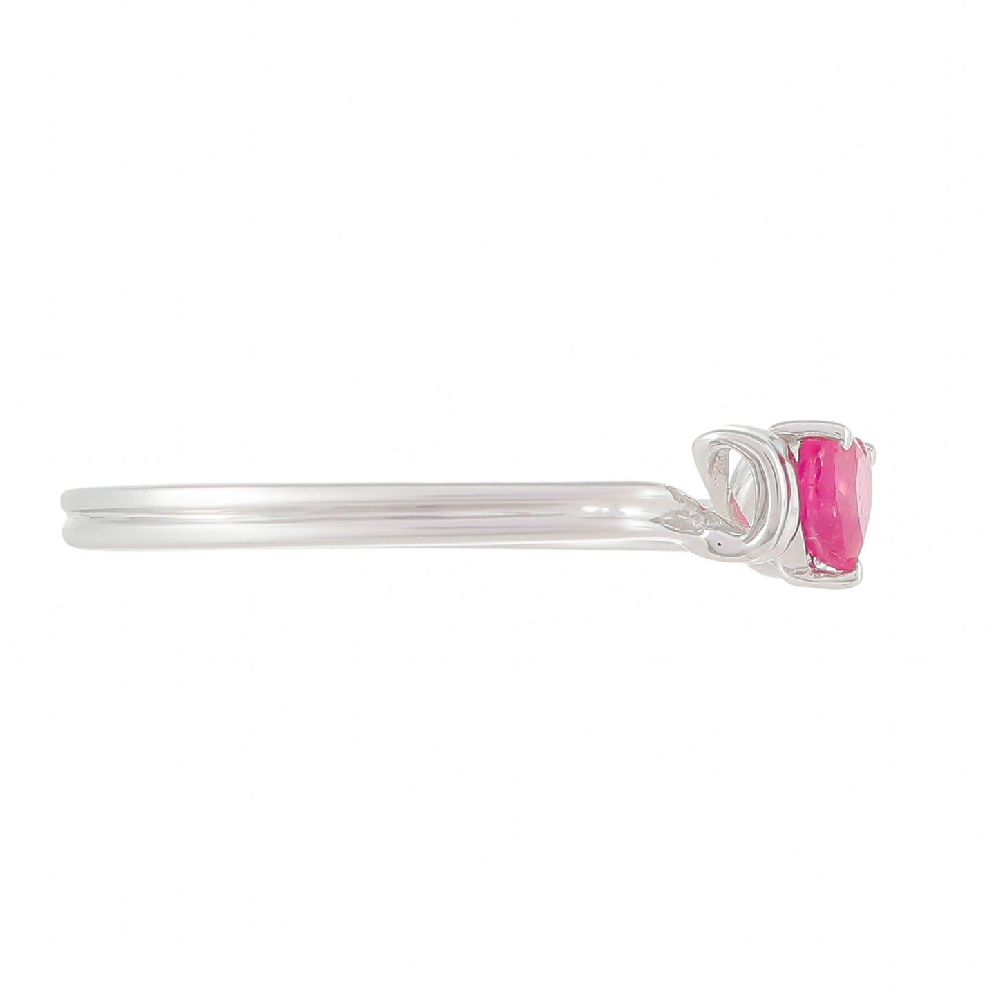 Silberring mit Thai Rubin