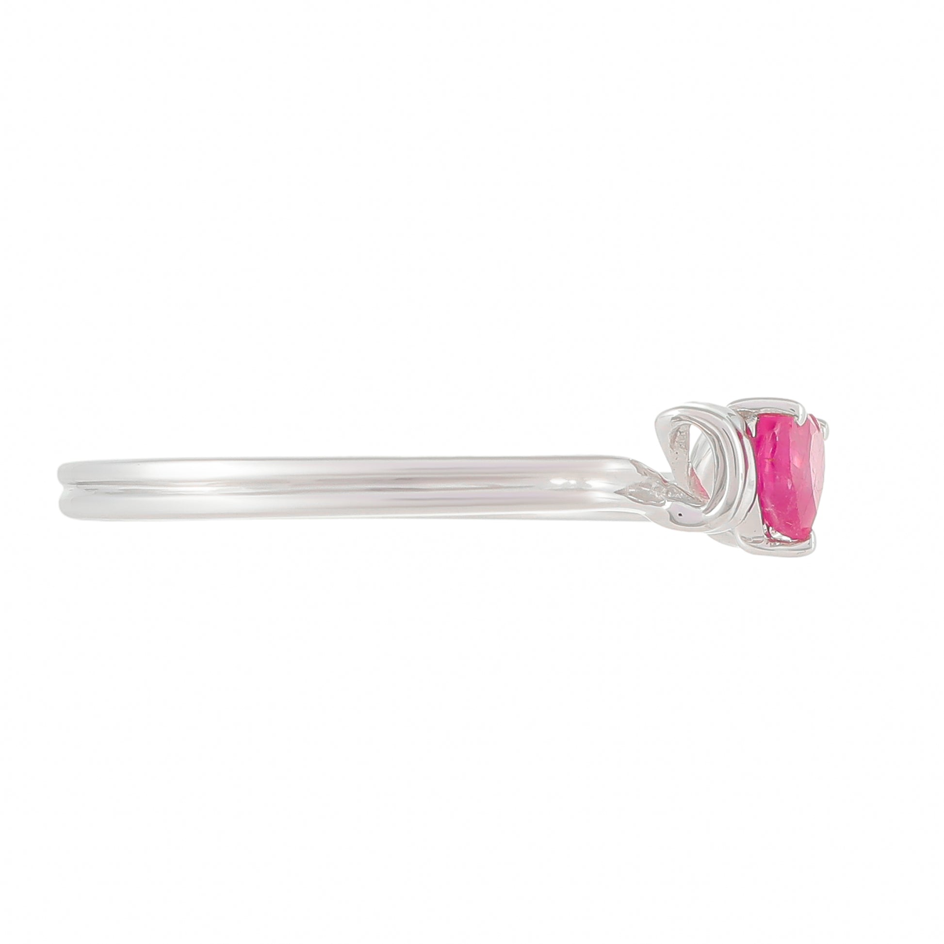 Silberring mit Thai Rubin 2 