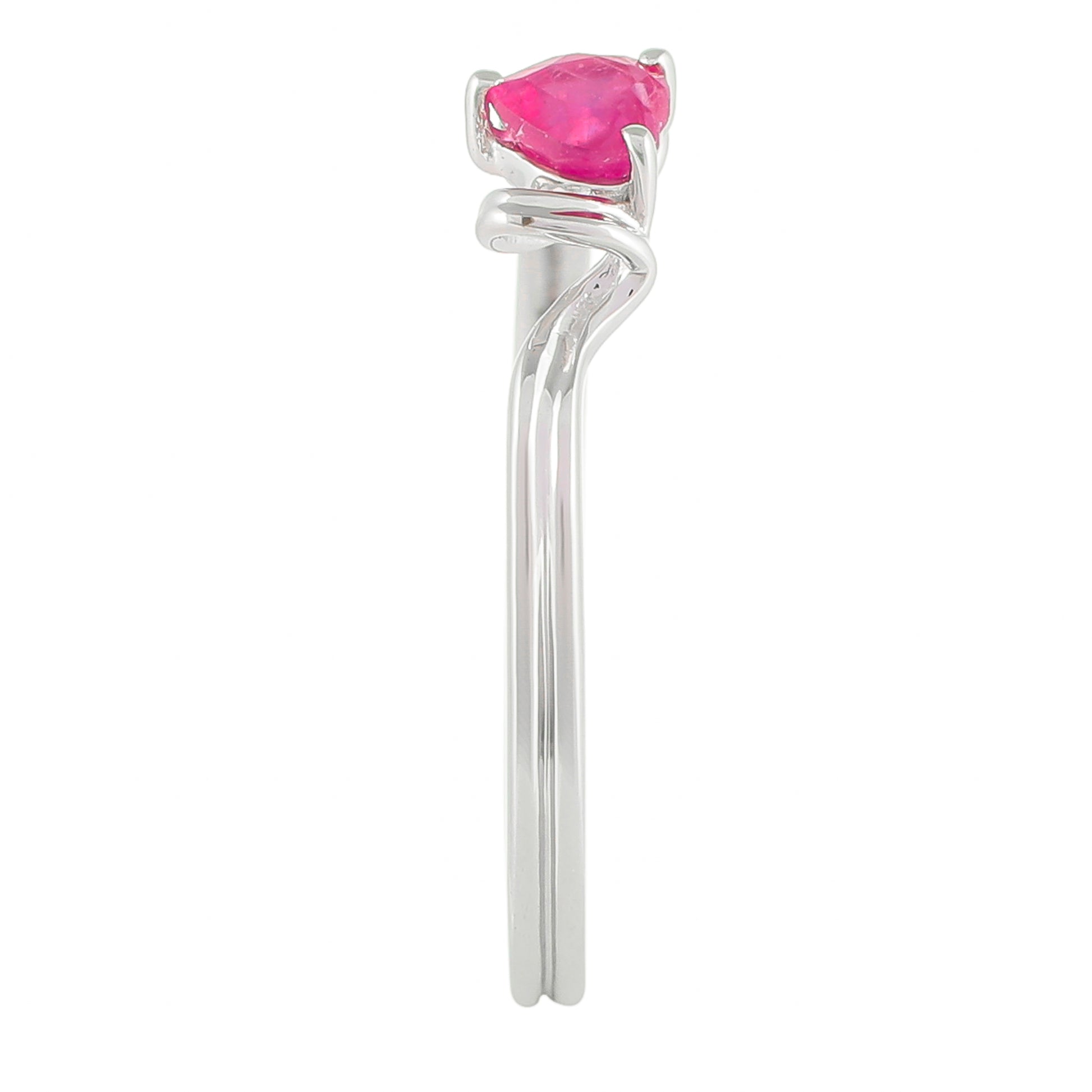 Silberring mit Thai Rubin 3 