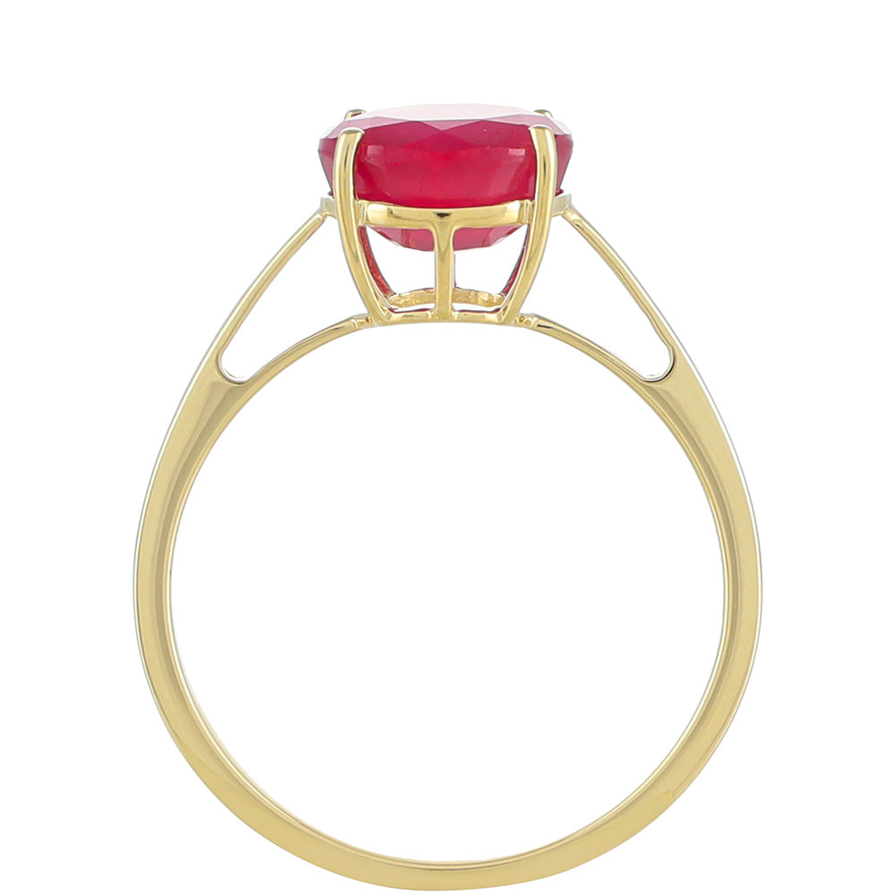 Goldring mit Thai Rubin