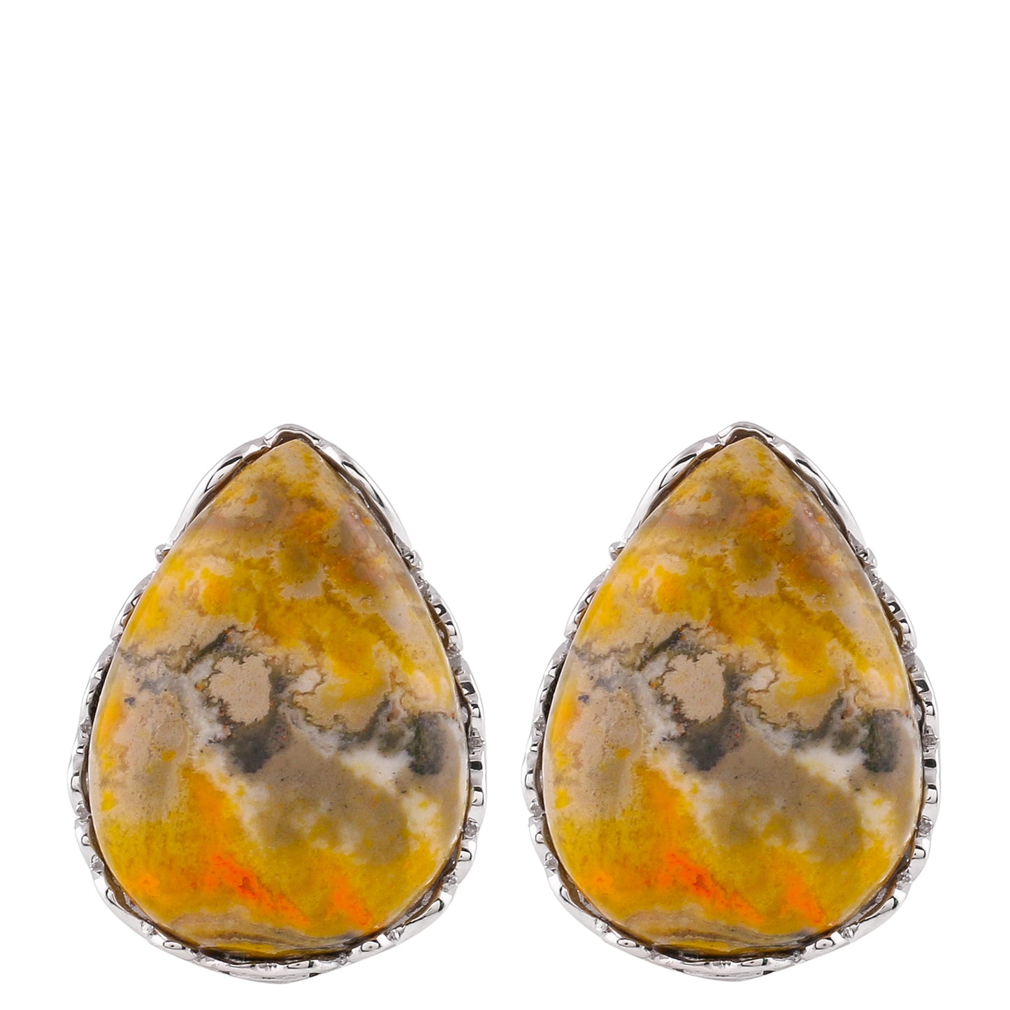 Silberohrringe mit Hummeljaspis