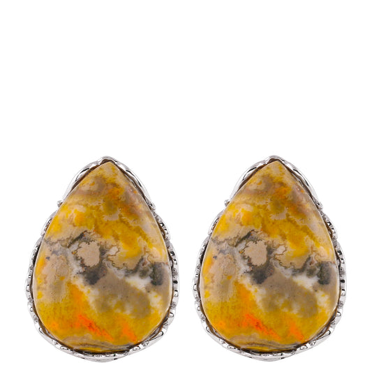 Silberohrringe mit Hummeljaspis
