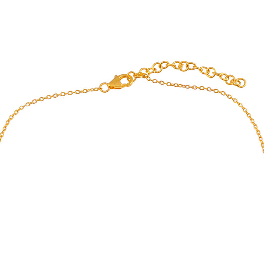 Goldplattierte Silberhalskette mit Larimar