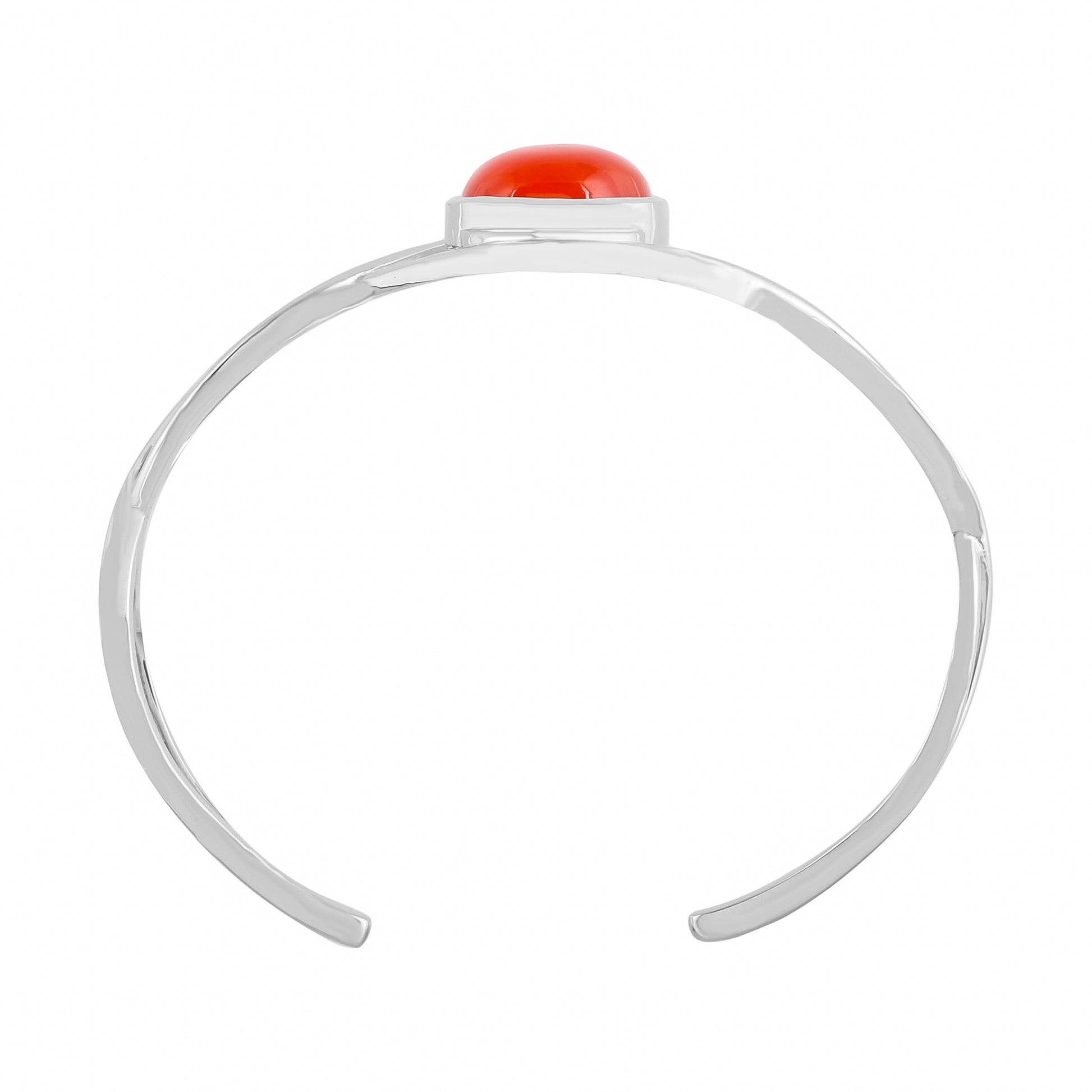 Silberarmreif mit Karneol 2 