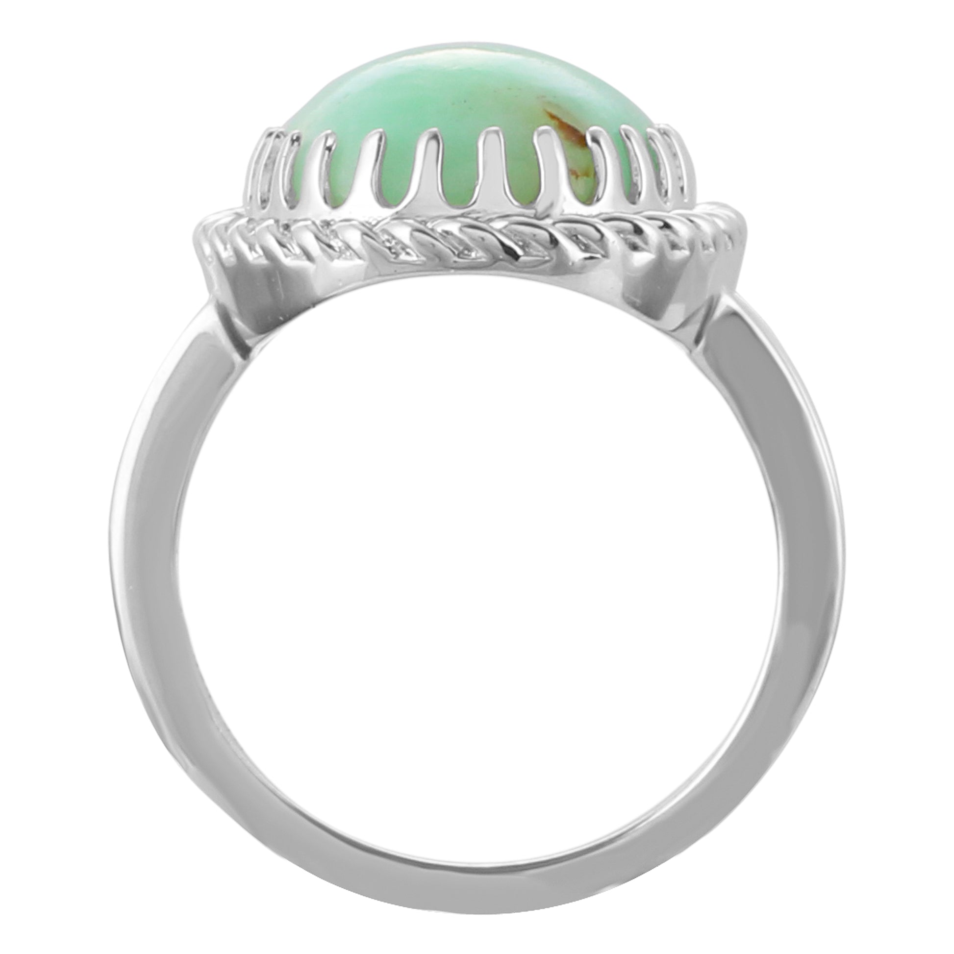 Silberring mit Mint Chrysoprase 4 