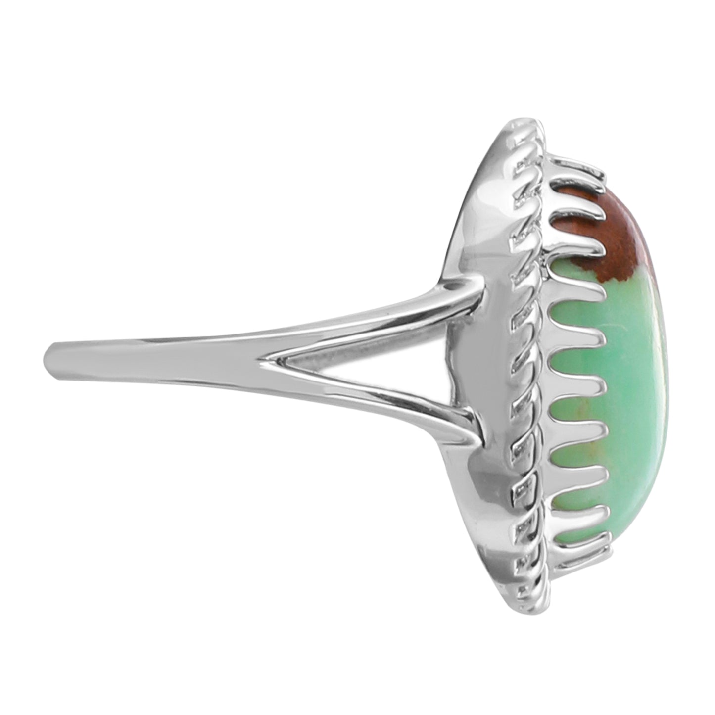 Silberring mit Mint Chrysoprase