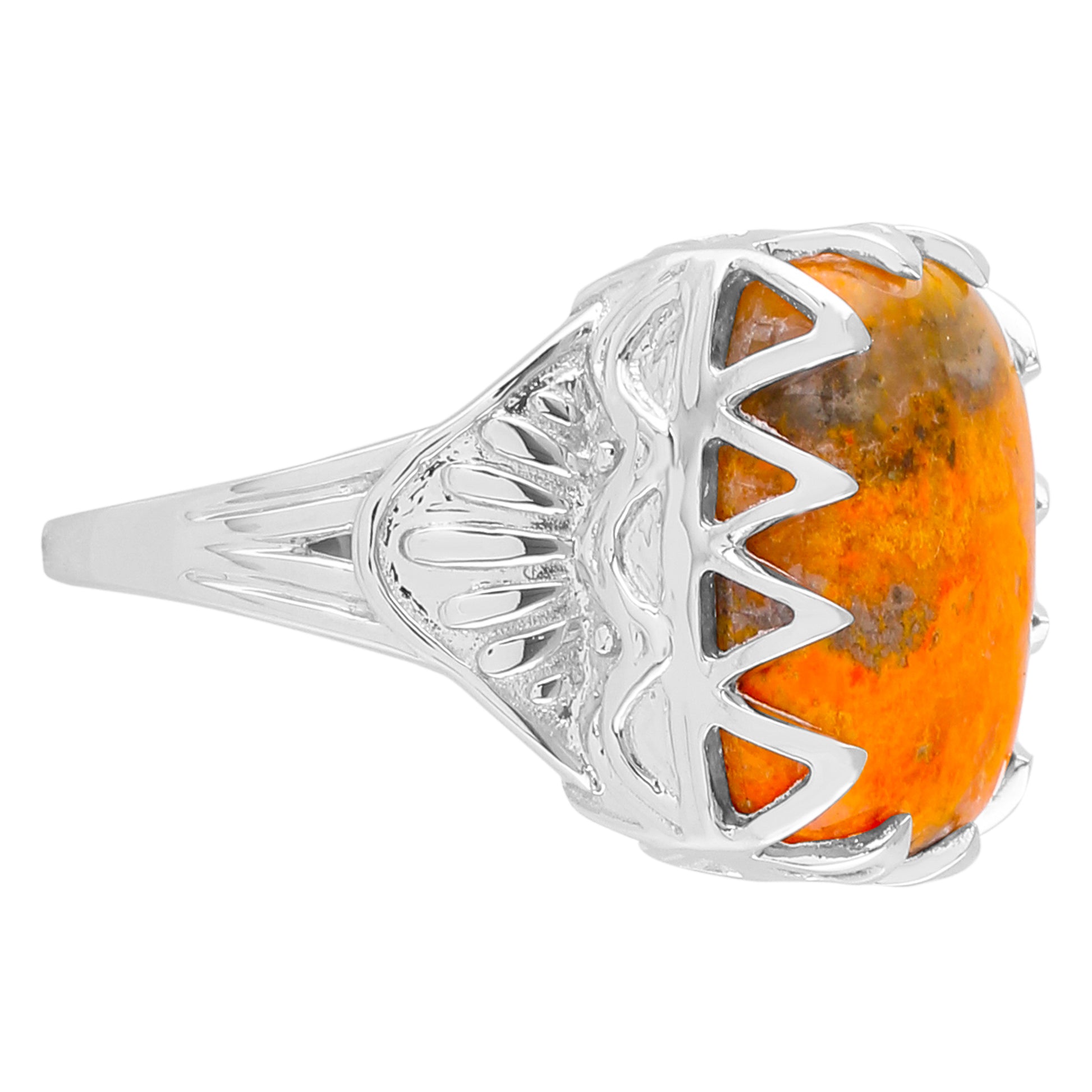 Silberring mit Hummeljaspis 3 