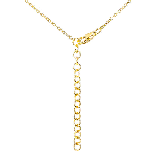 Goldplattierte Silberhalskette mit Granat und Amethyst