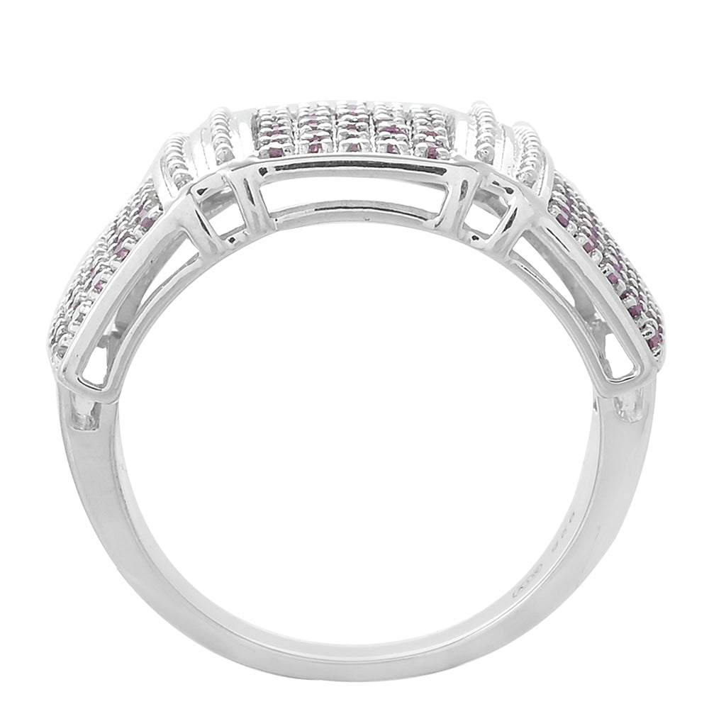 Silberring mit Rhodolith Granat 4 