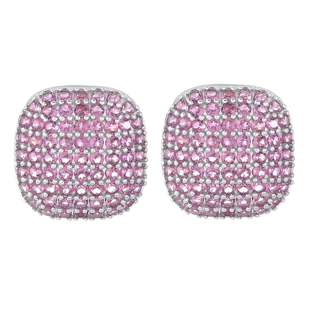 Silberohrringe mit Rhodolith Granat