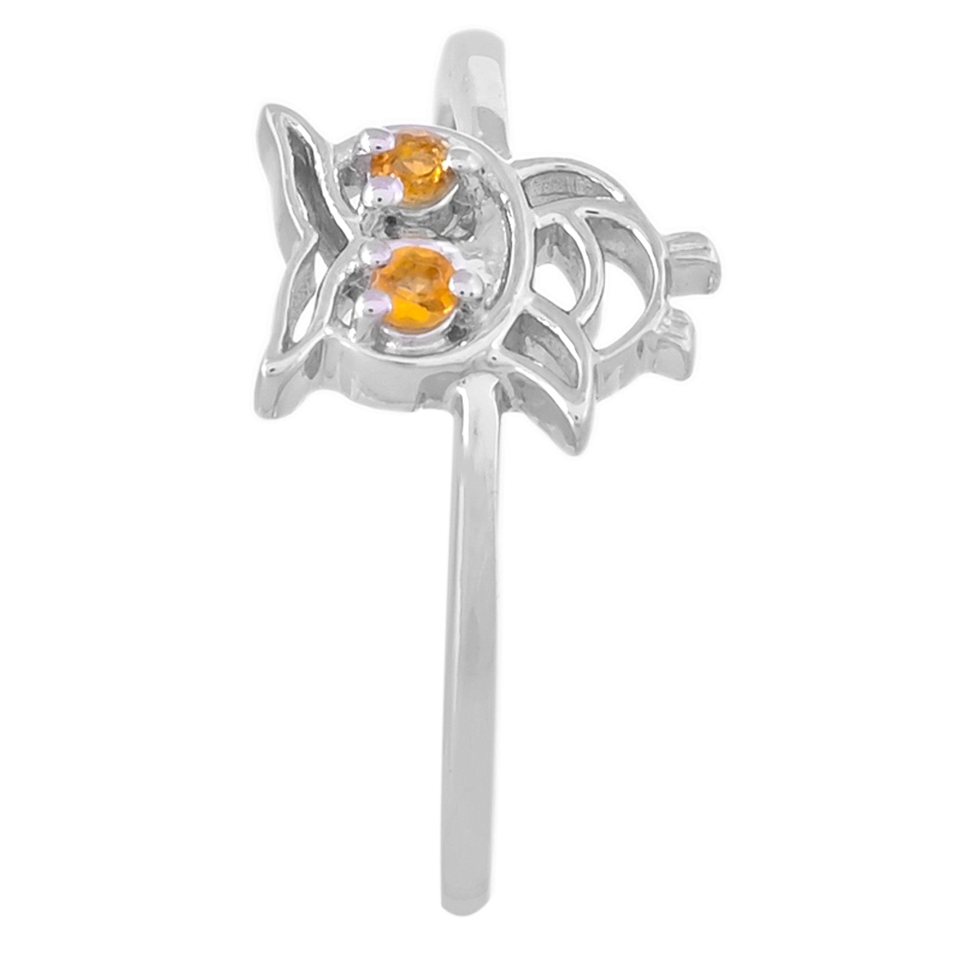 Silberring mit Zitrin 3 