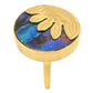 Goldplattierter Silberring mit Abalone Muschel