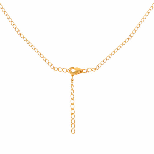 Goldplattierte Silberhalskette mit Karneol