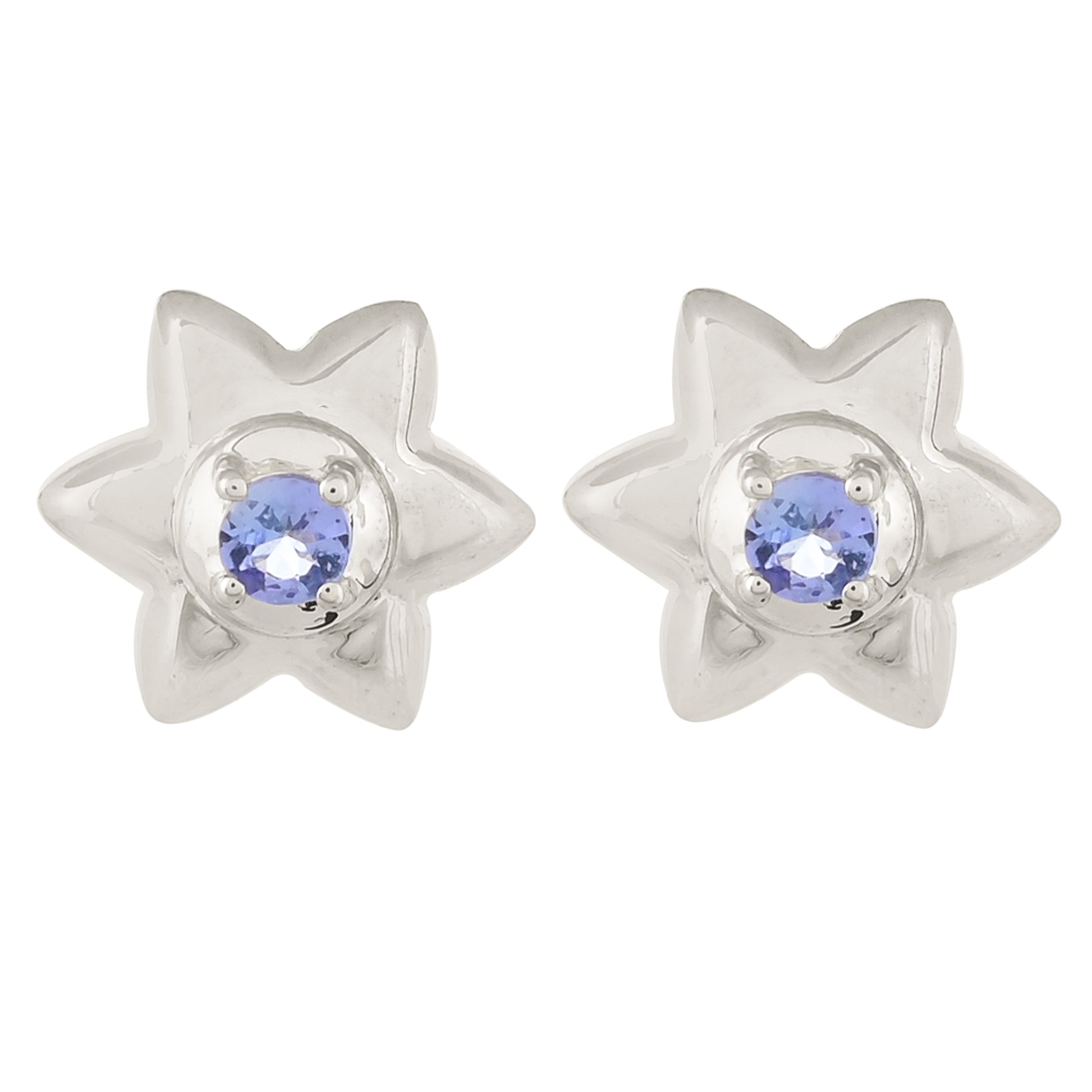 Silberohrringe mit Tansanit 1 