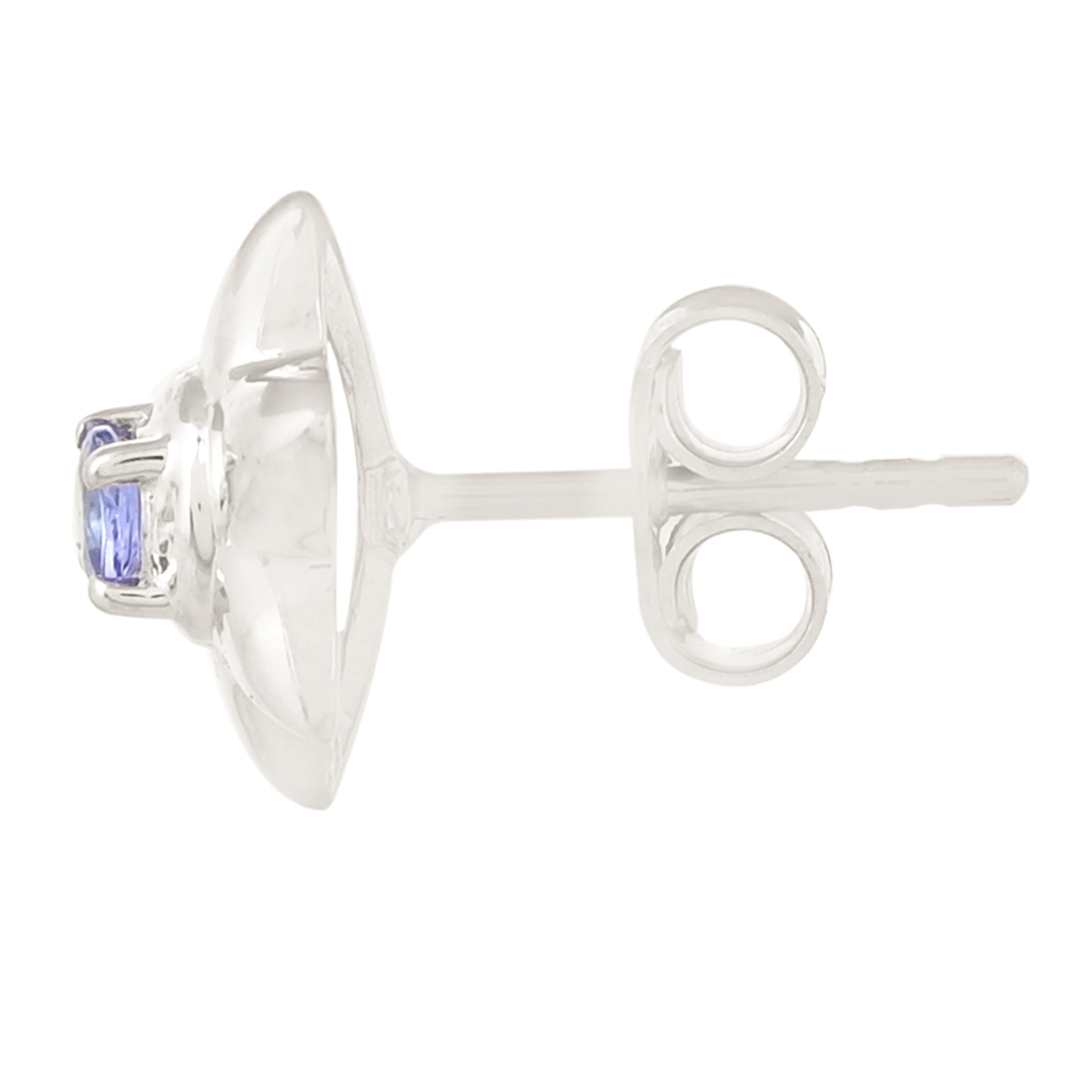 Silberohrringe mit Tansanit 2 