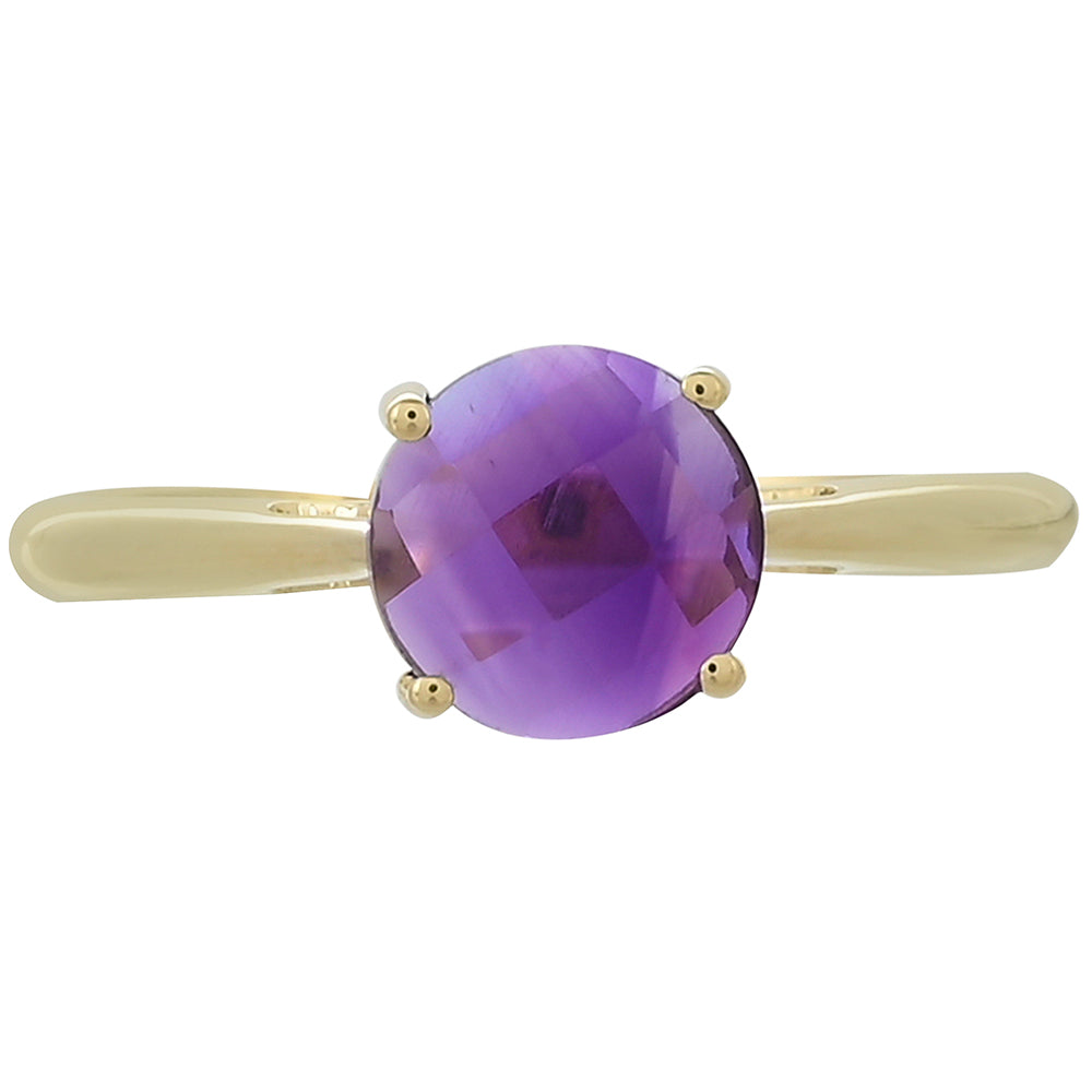 Goldring mit marokkanischem Amethyst 1 