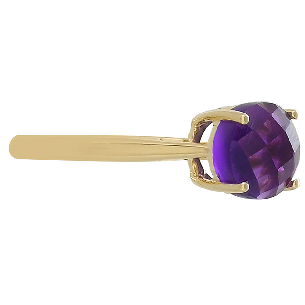 Goldring mit marokkanischem Amethyst 2 