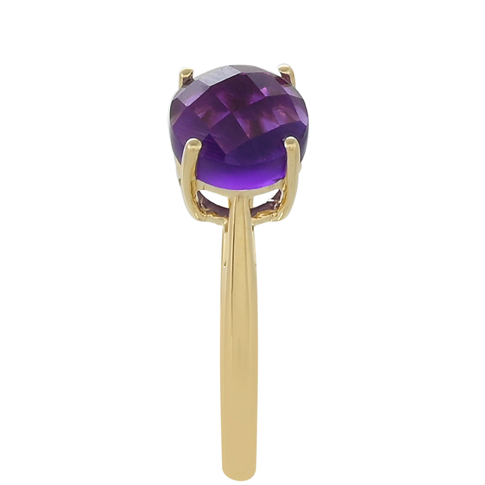 Goldring mit marokkanischem Amethyst