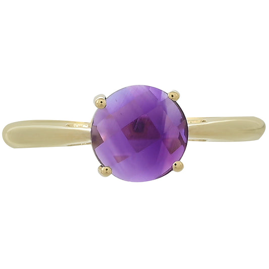 Goldring mit marokkanischem Amethyst