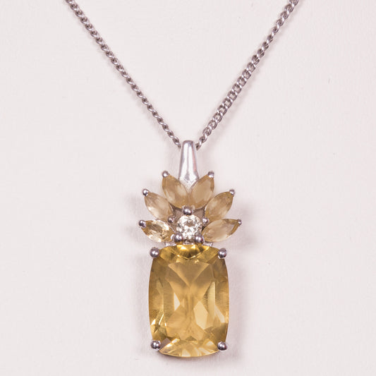 Silberanhänger mit bolivianischem Quarz