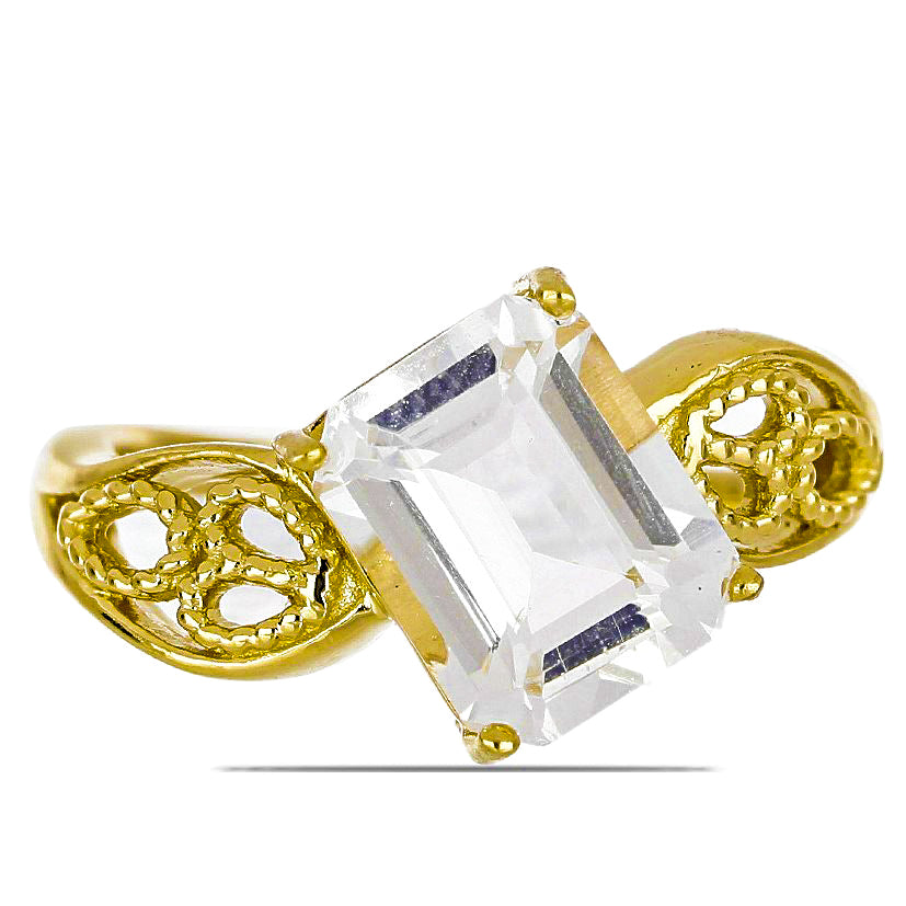 Goldplattierter Silberring mit Kalgoorlie Petalit 1 