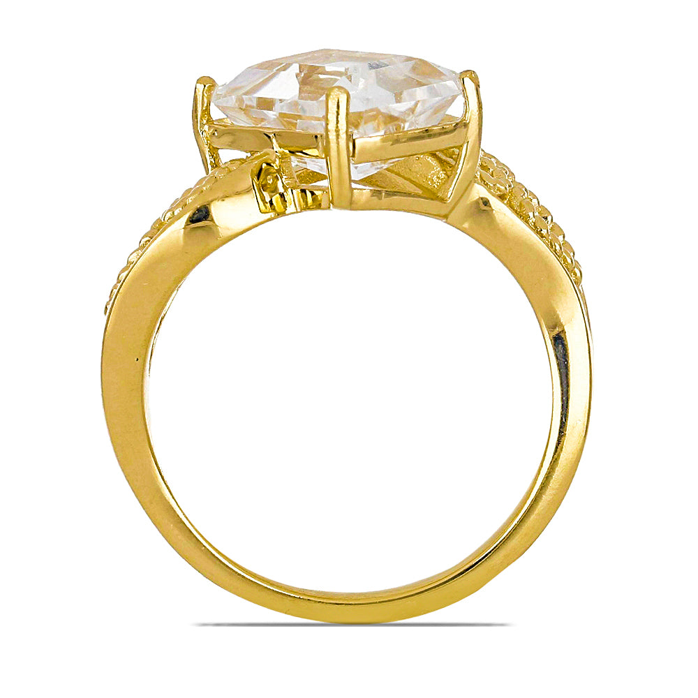 Goldplattierter Silberring mit Kalgoorlie Petalit 3 