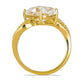 Goldplattierter Silberring mit Kalgoorlie Petalit