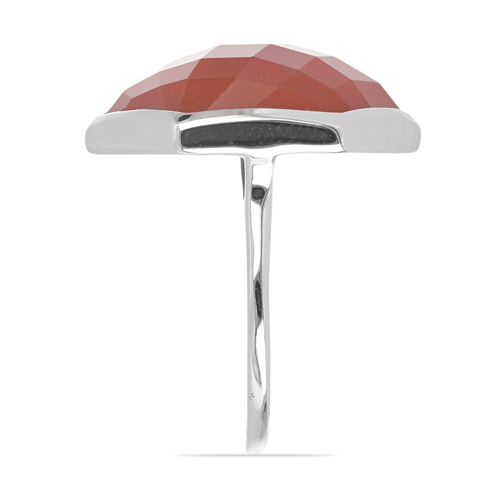 Silberring mit rotem Achat aus Spruce Pine 4 