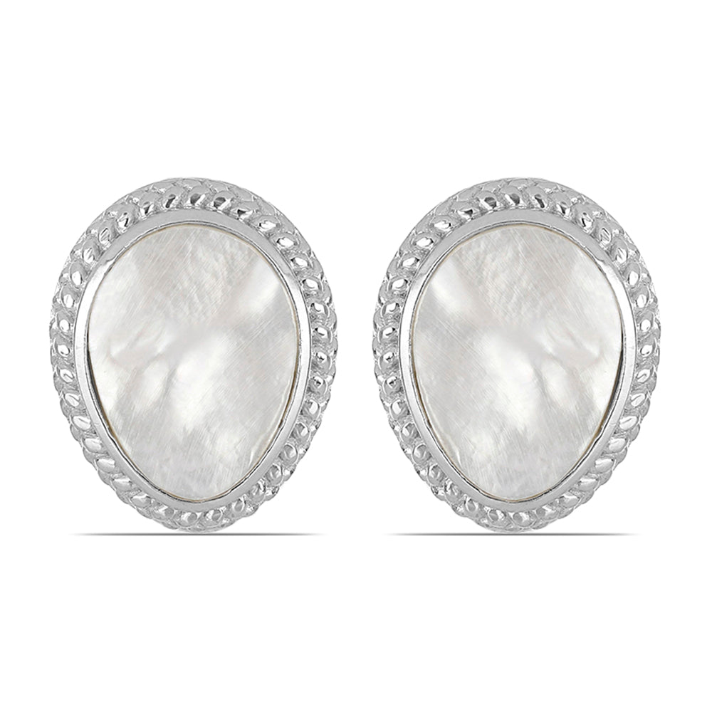 Silberohrringe mit Perlmutt 1 