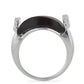 Silberring mit rotem Tigerauge aus Mount Brockman