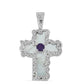 Silberanhänger mit Perlmutt und Amethyst aus Vera Cruz