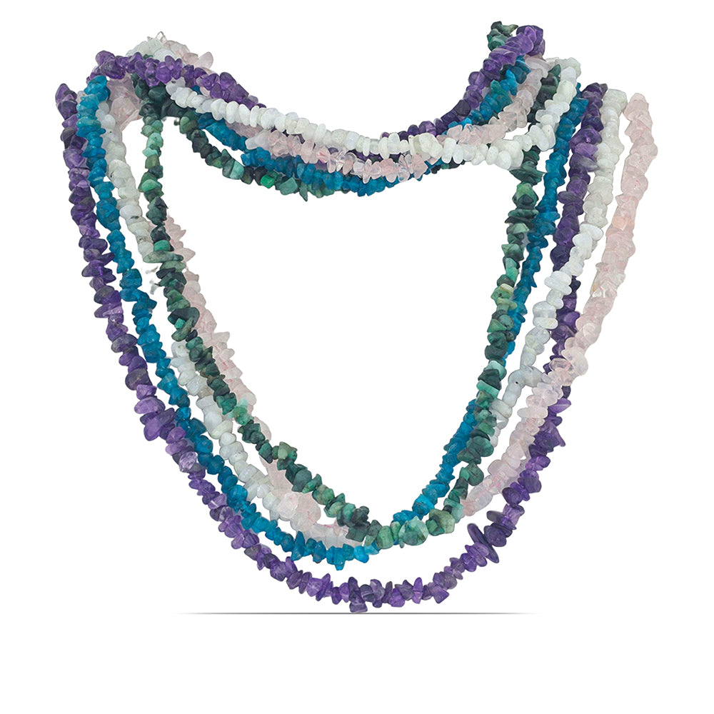 Schmuckgarnitur aus Nugget mit neon Apatit aus Sludyanka 1 