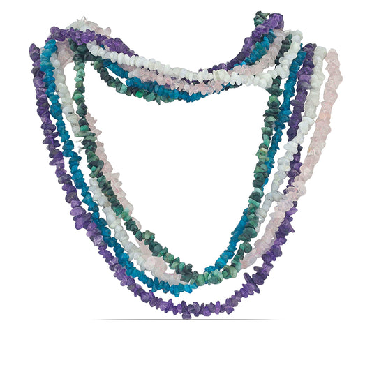 Schmuckgarnitur aus Nugget mit neon Apatit aus Sludyanka