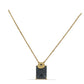 Goldplattierte Silberhalskette mit schwarzem Spinell aus Gorno Badakhshan