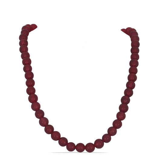 Goldplattierte Silberhalskette mit rotem Quarz