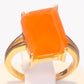Goldplattierter Silberring mit Karneol